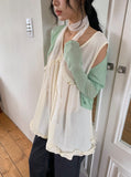Siho Summer See-Through Tencel Cardigan