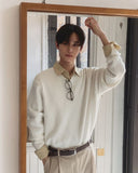 Kifree Loose Fit V-Neck Knit