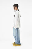 Lace summer 2-way hood zip-up
