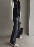 Damage hem cutting bootcut