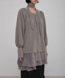 3-Layered Scarf Long Sleeve