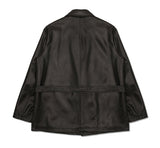 Lambskin Overfit Single Stand Jacket Woman