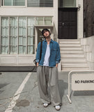 Luffy 23-embroidered wide sweatpants