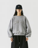 [AG.W] Applique Crop Sweat Shirt