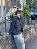 Unisex Cash Soft Knit Half Zip Up