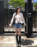Rev Cut Denim Shorts