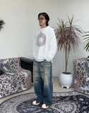 Kudeu mesh long sleeve knit