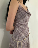 Kyuren Check Sleeveless Long One Piece