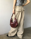 Tenka eyelet strap leather shoulder bag