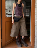 Bez Twin Stripe Halter Sleeveless