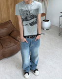 Luden Vintage Graphic Crop Short Sleeve Tee