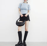 Komon slit short skirt pants