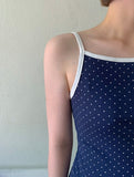 Tater Dot Color Matching Strap Sleeveless