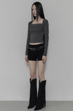 [mnem] Bolero Shirring Top - Renew
