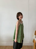 Dildro Flower Layered Sleeveless Blouse