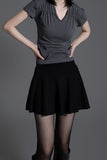 Flared Knit Skirt