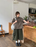 [Unisex] Belgou Crop Check Short Sleeve Shirt