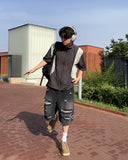Halon nylon half jacket