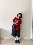 Melmio Stripe Denim Bermuda Pants
