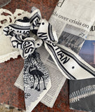 Nera Lettering Scarf Hair Tie