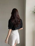 Aurora Frill Puff Blouse