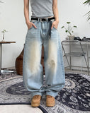 Cien flap pocket curved denim