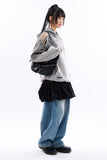 Groovy cut out dirty washed hoodie
