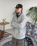 Doven Waffle Knit Hood Zip-Up
