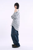 Origin linen over check shirt