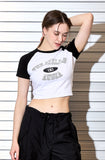 AubeA Crop Raglan Tee