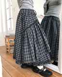 Beon Check Long Skirt