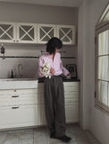 Suare two tuck wide slacks