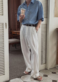 Ice Crease Wide Slacks
