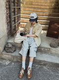 Rosie Two Tuck Bermuda Sweatpants