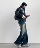 High Neck Leather Crop Padding