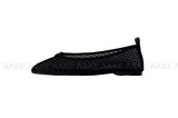 RIBBON MESH FLAT SHOES