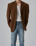 Elle three-button blazer