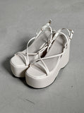 1206 Strap Platform Sole Sandals (10cm)