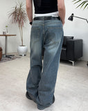 Nerit Washed Flare Denim Pants