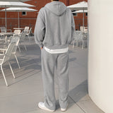 Cent Loose Fit Hood Zip-Up Set Up