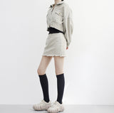 Sie Cotton Short Skirt