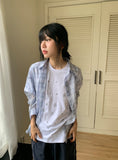 Rimu Summer Loose-Fit See-Through Check Shirt
