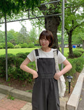 Attle Overall Cotton Wide Pants