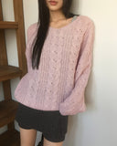 [Wool25] Wittle Alpaca Cable V-Neck Knit