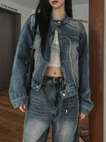 Lundy Dekki Biker Denim Jacket