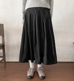 Beden pleated nylon wrap skirt