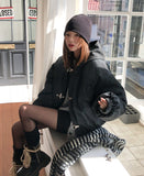 Cassis Toggle Washed Hooded Padding