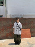 [unisex] Yuuya banding string parachute cargo pants