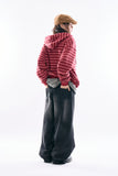 Applique lined denim pants
