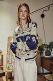[2-WAY] Bunny Crop Zip-Up Knit